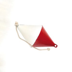 Bouée rouge en métal recyclé